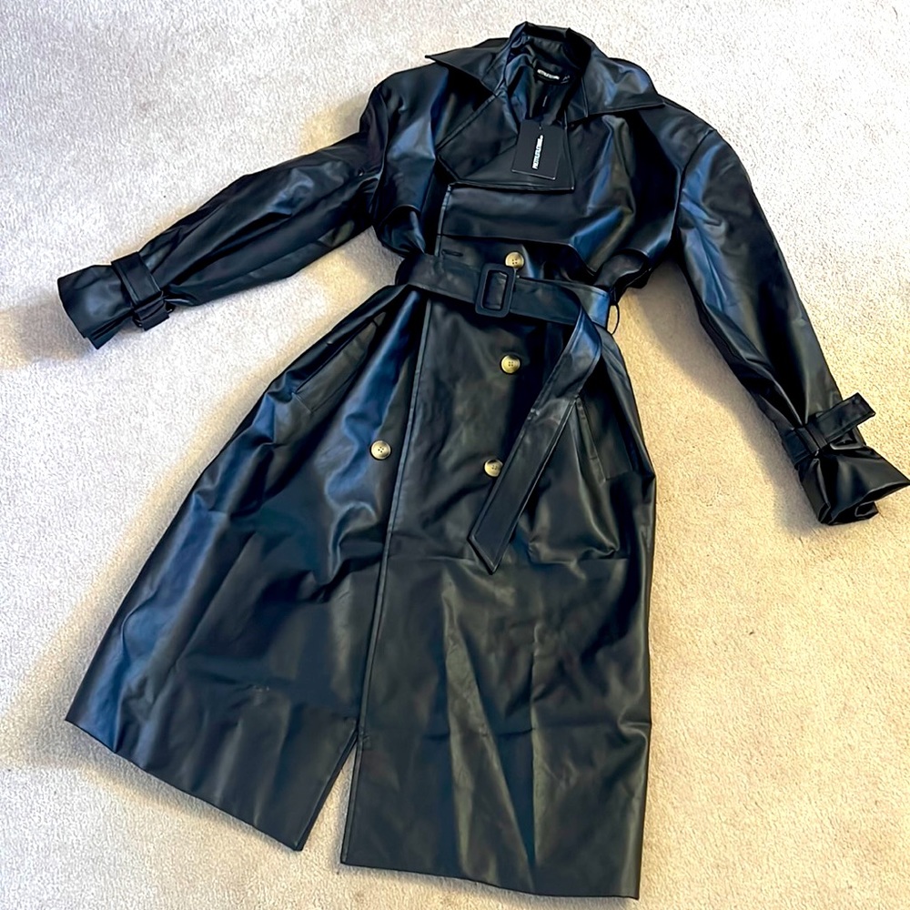 Brand New PLT Leather Trench